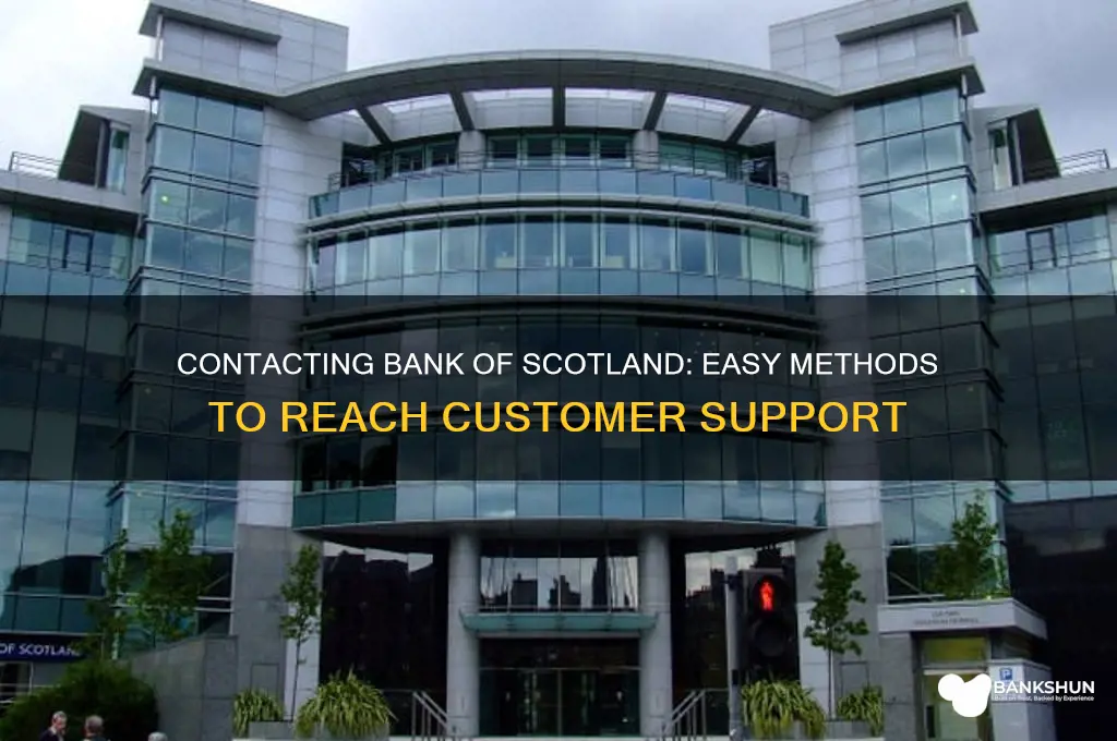 how do i contact bank of scotland