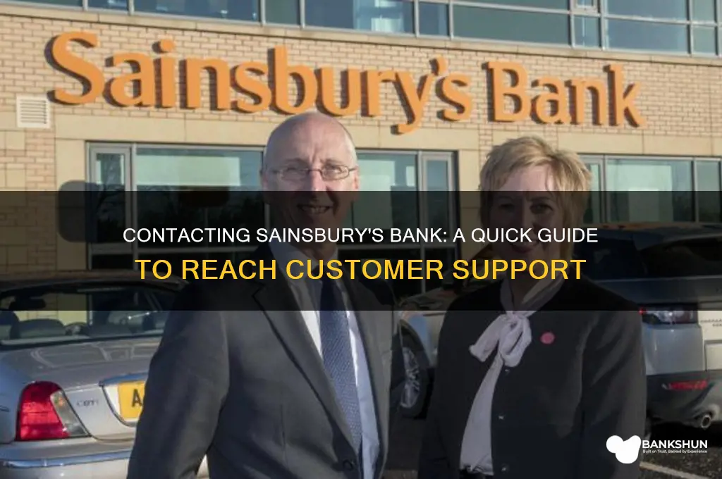 how do i contact sainsbury