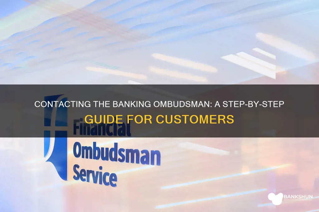 how do i contact the banking ombudsman