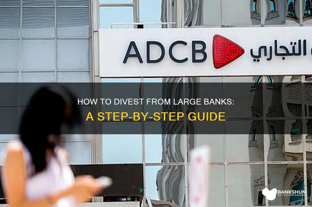 how do i divest in large banks