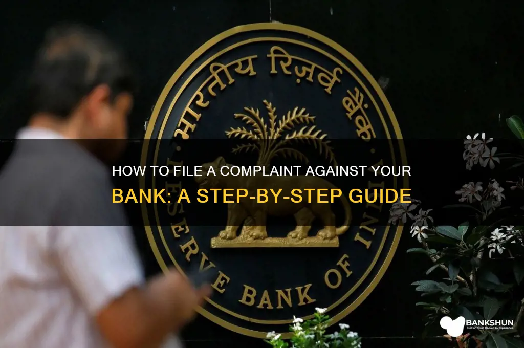 how do i file complaint against bank