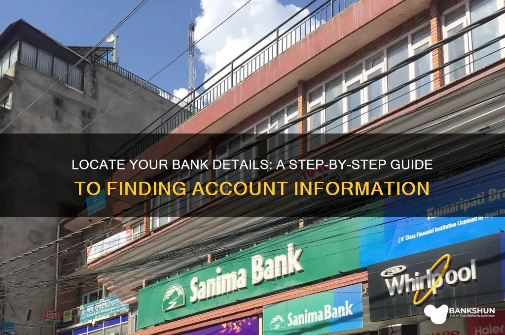 how do i find my bank information