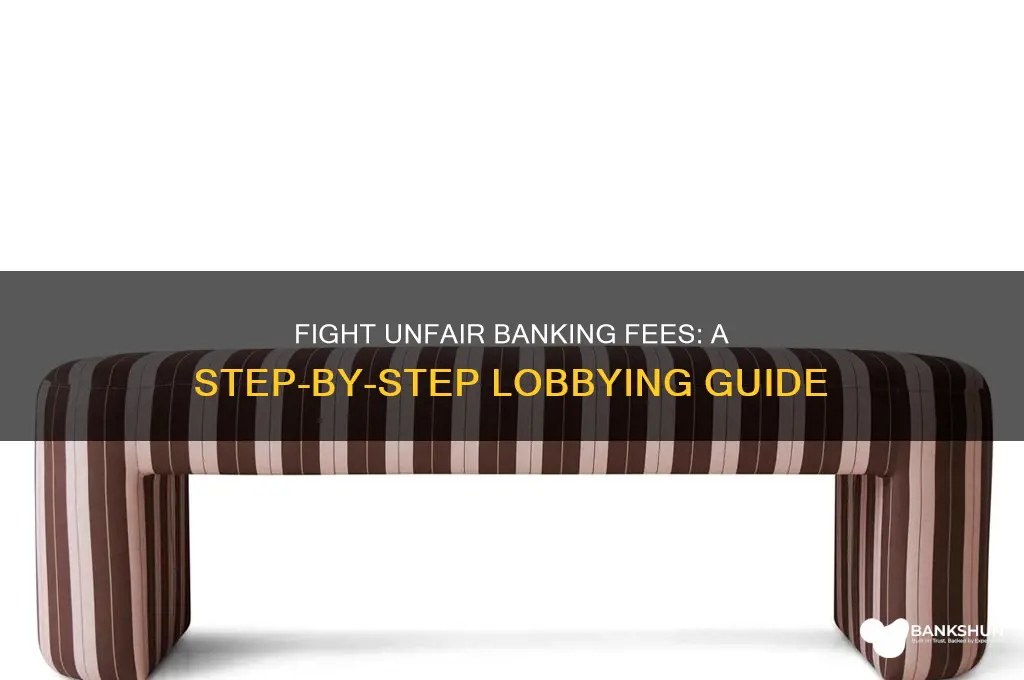 how do i lobby against banking fees