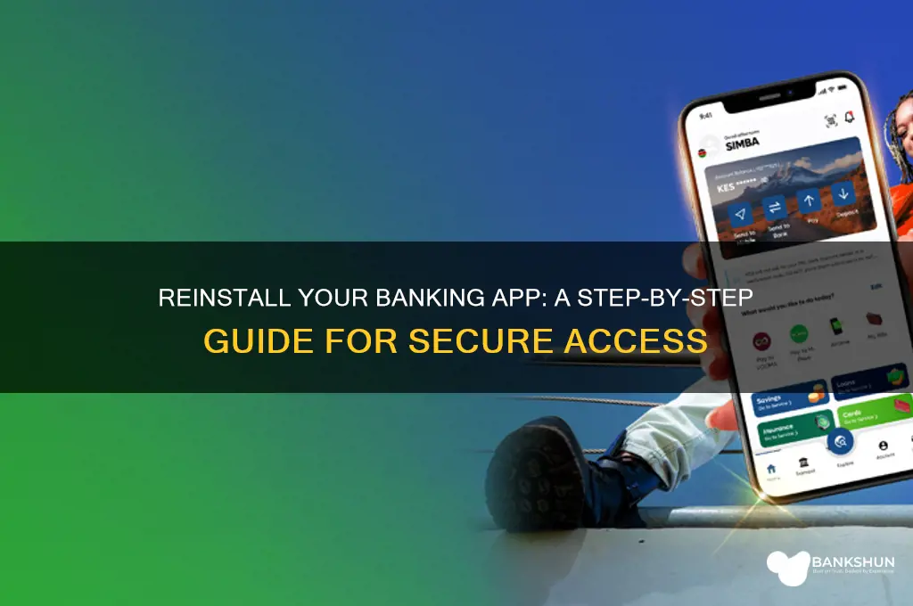 how do i reinstall my banking app