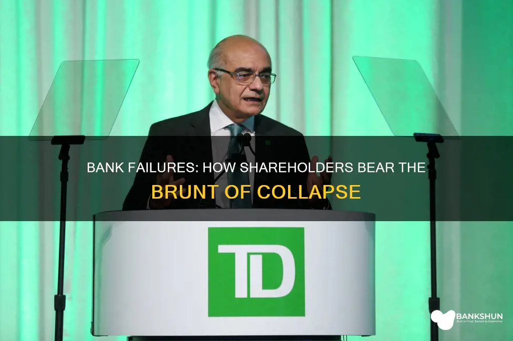 how do shareholders suffer when banks fail