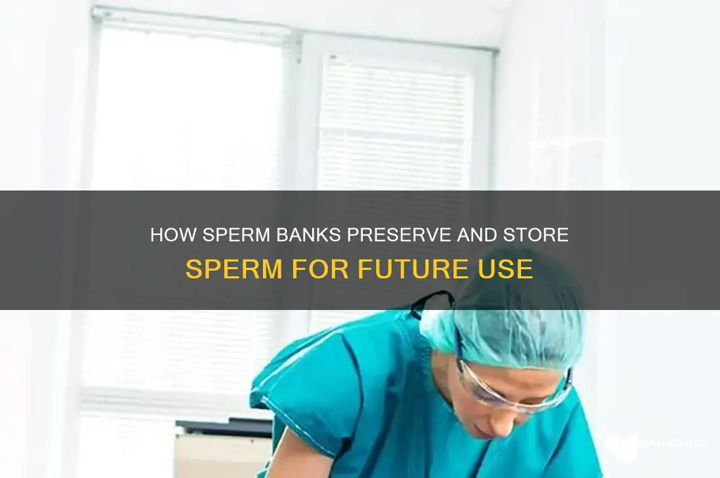 how do sperm banks keep sperm alive