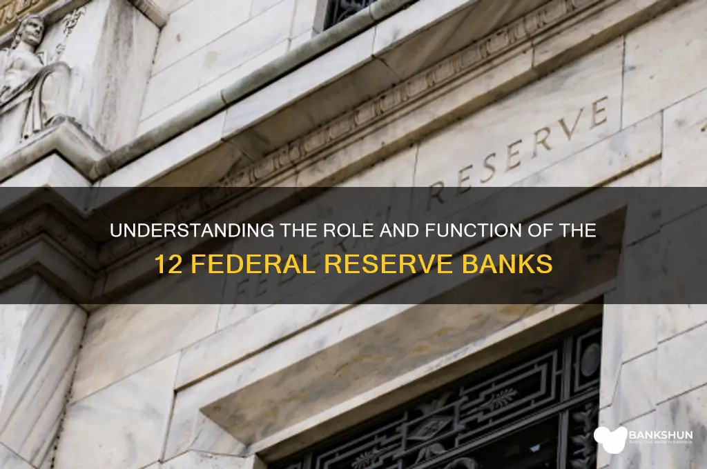 how do the 12 federal reserve banks