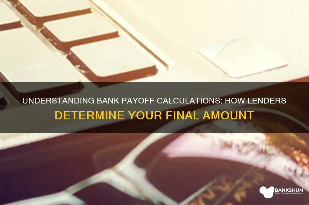 how do the banks figure payoff amount
