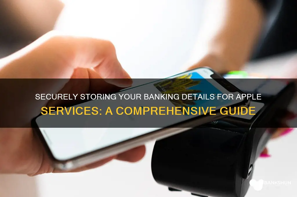 how do you bank information for apple