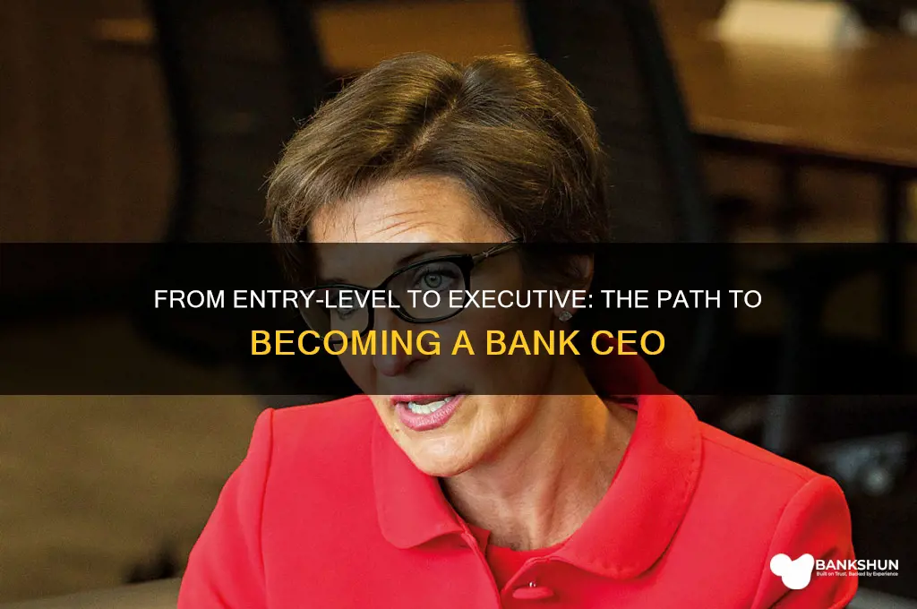 how do you become a bank ceo