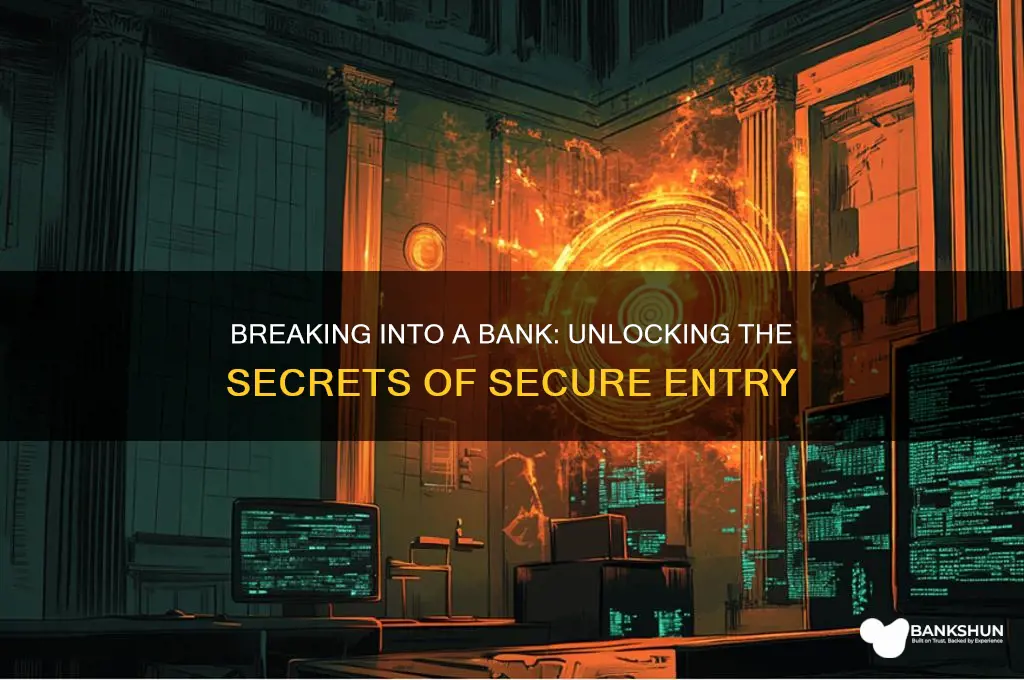 how do you break into a bank