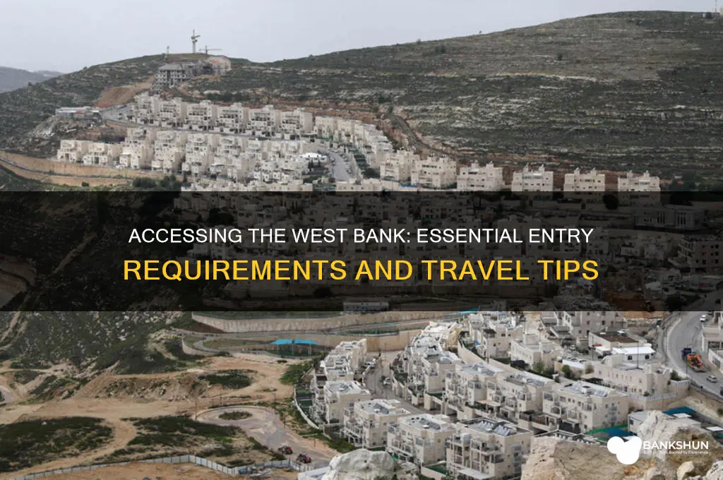 how do you enter the west bank