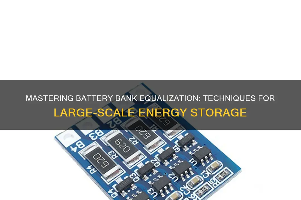 how do you equalize large battery banks