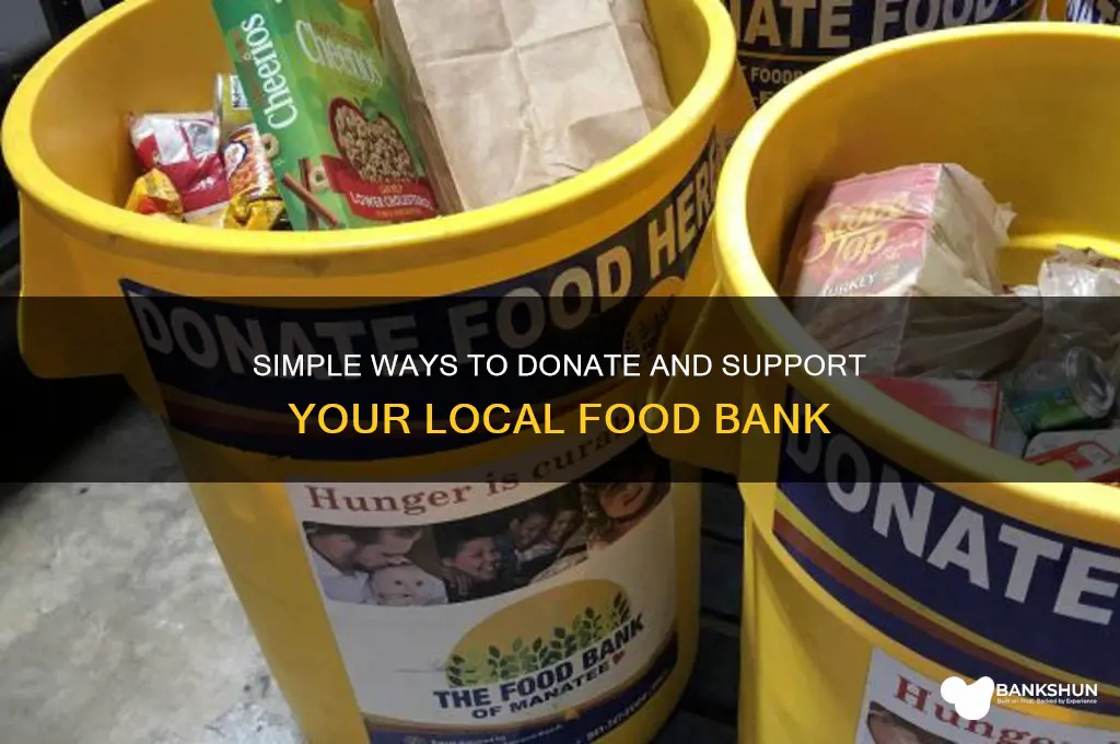 how do you give to food banks