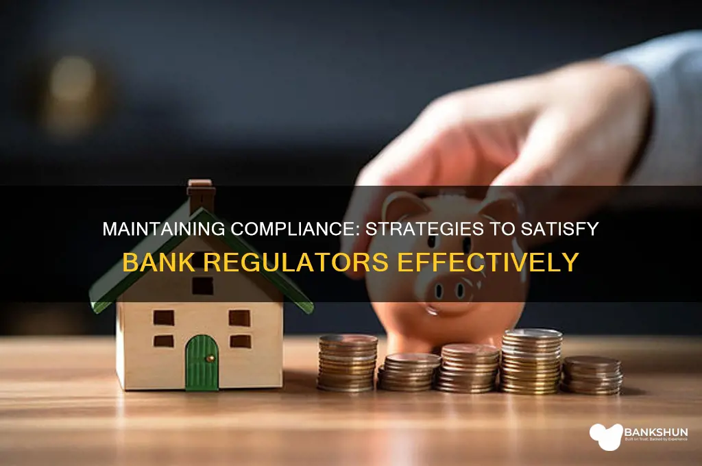 how do you keep bank regulators happy