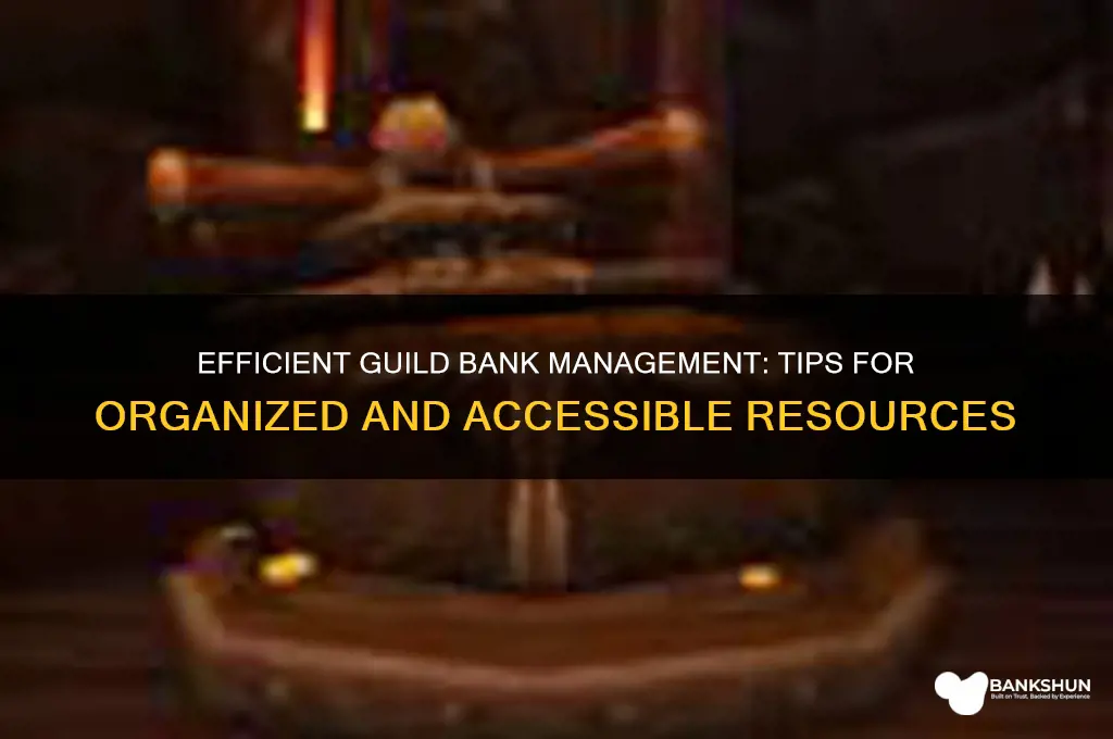 how do you organize your guild bank