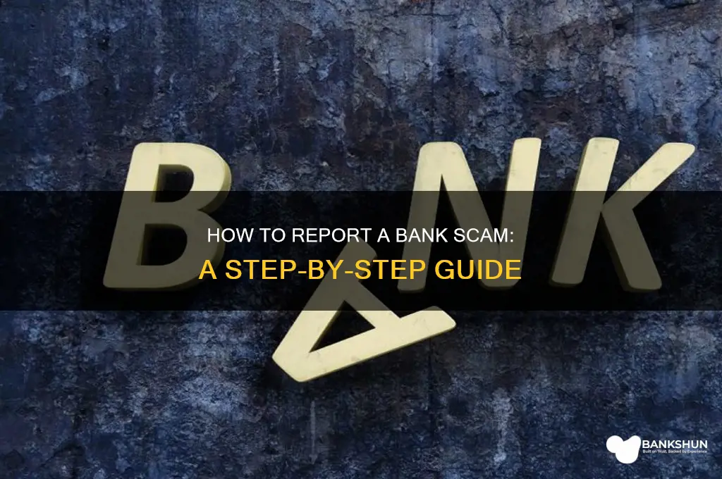 how do you report a bank scam