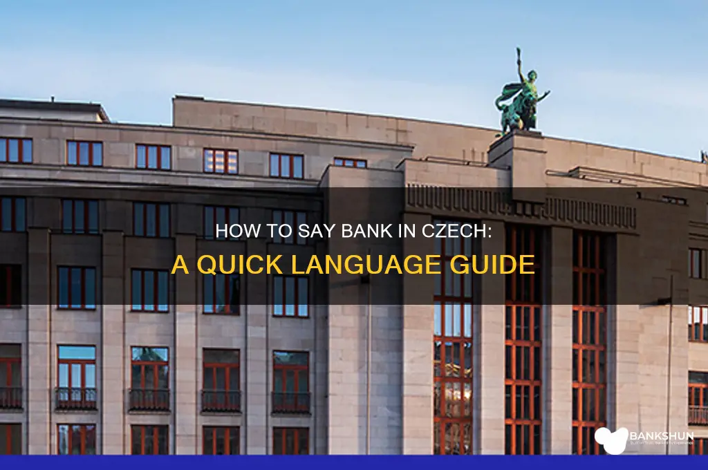 how do you say bank in czech
