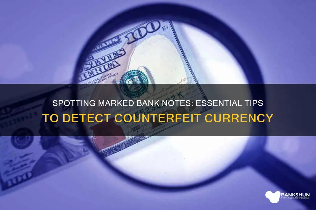 how do you spot marked bank notes