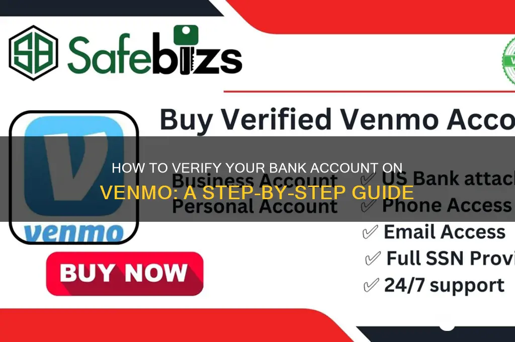how do you verify bank on venmo