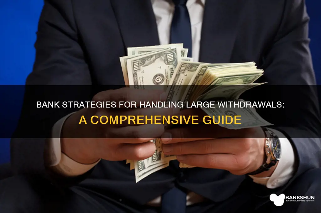 how does a bank manage large withdraw
