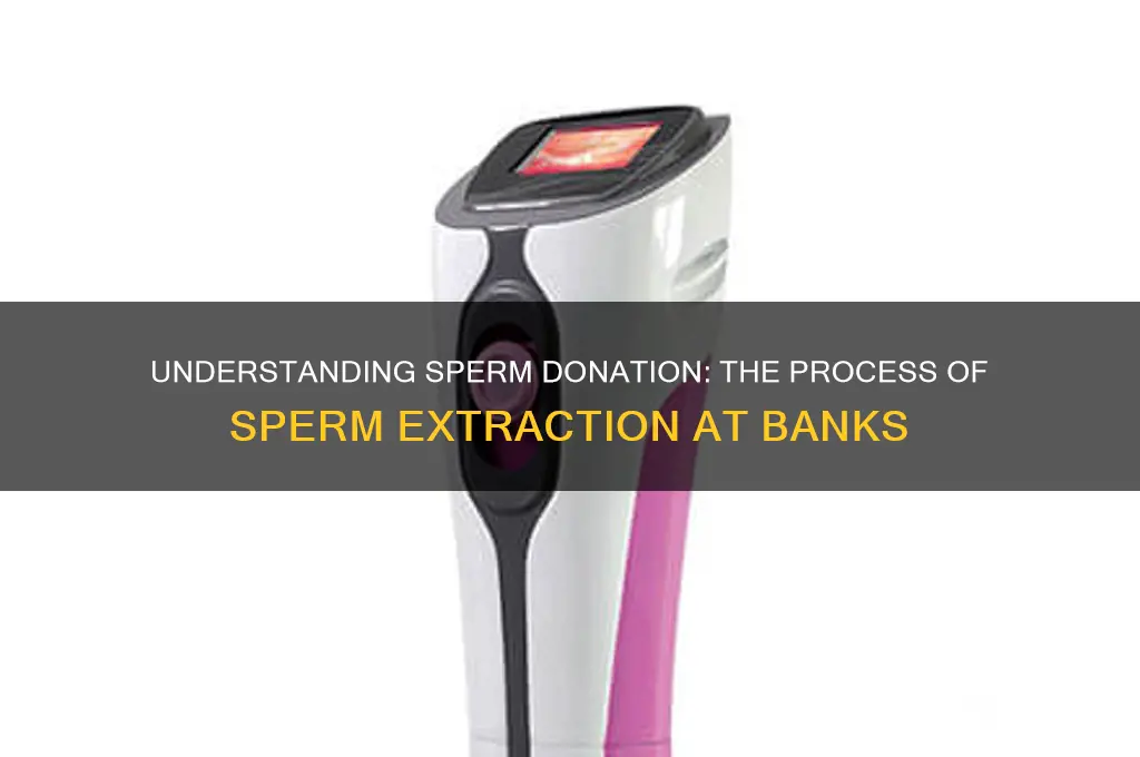 how does a sperm bank extract sperm
