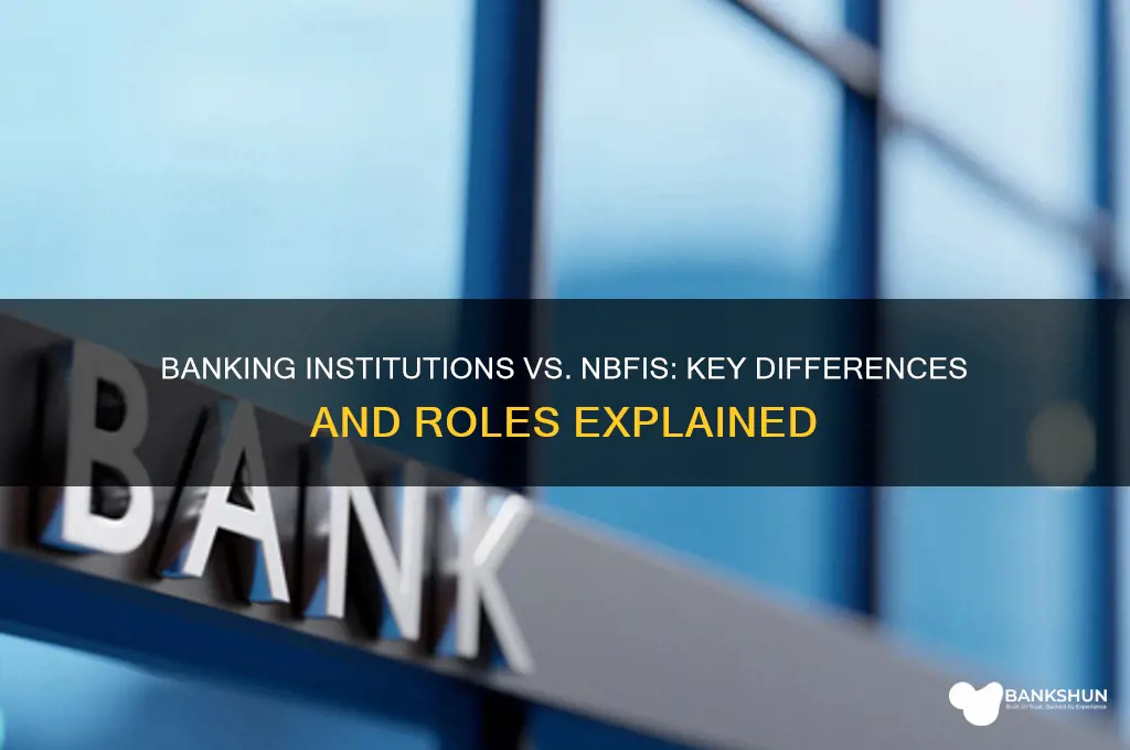 how does banking institution differ from nbfi