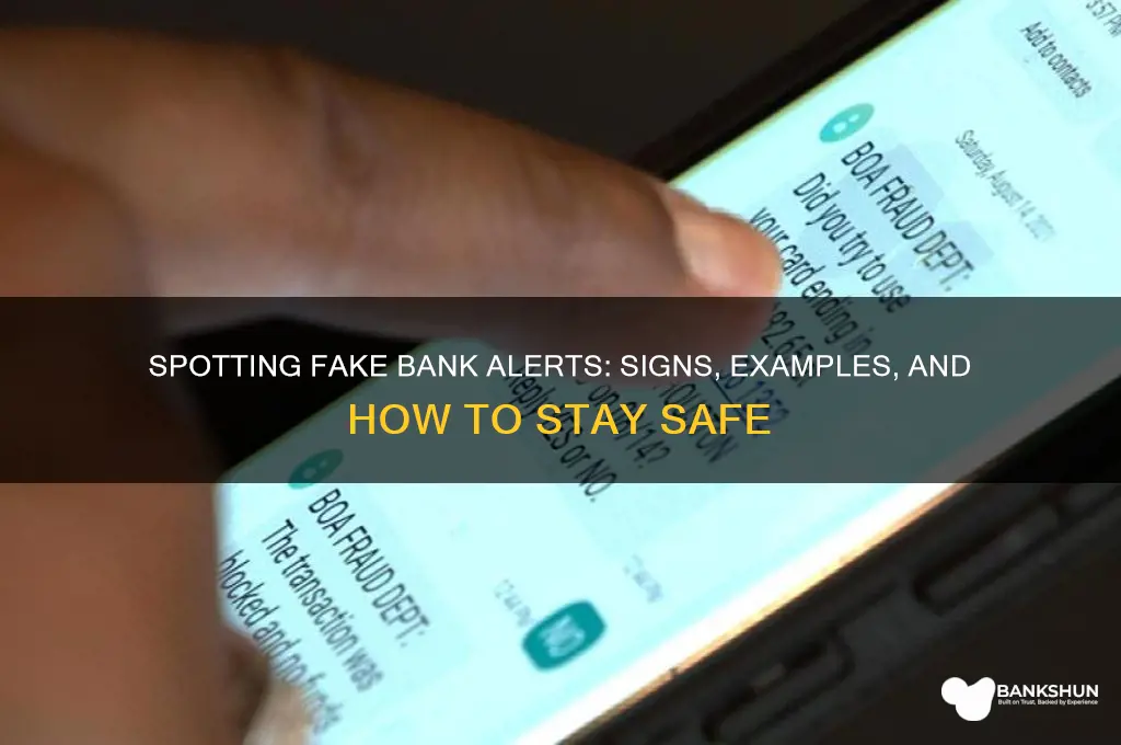 how does fake bank alert look like