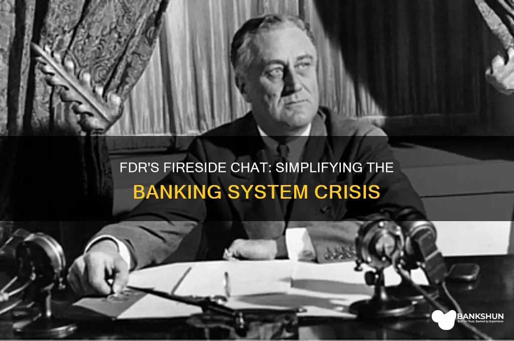 how does fdr explain the banking system