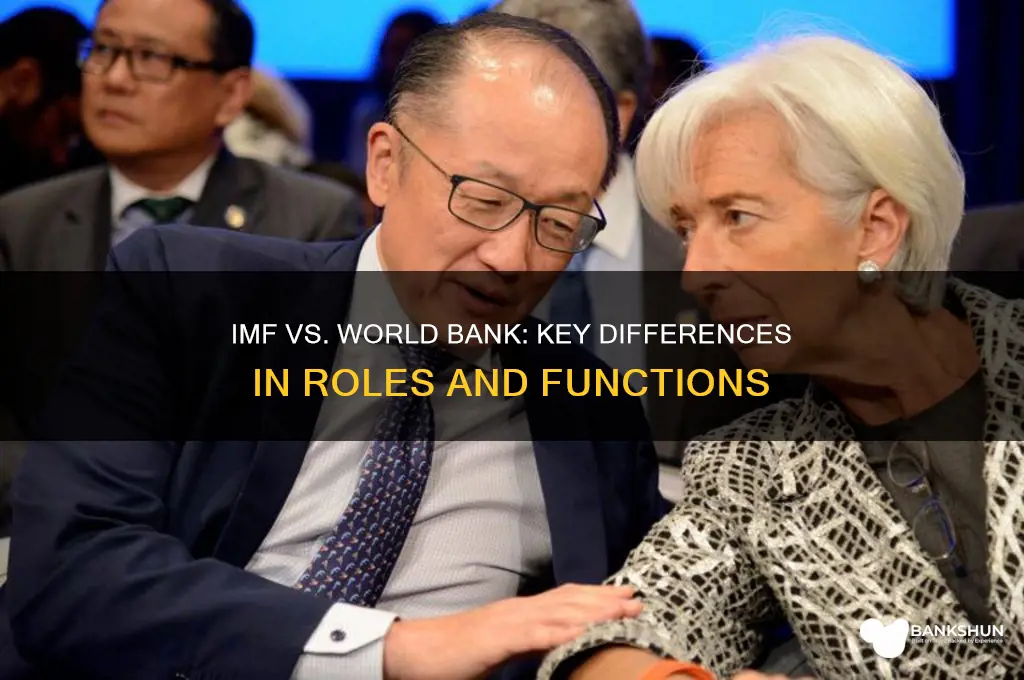how does imf differ from world bank