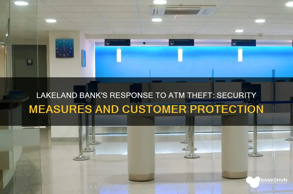 how does lakeland bank handle atm theft