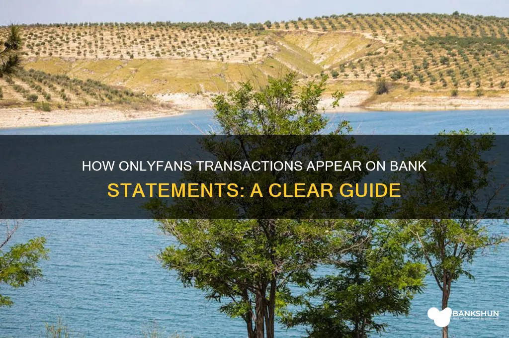 how does only fans appear on bank