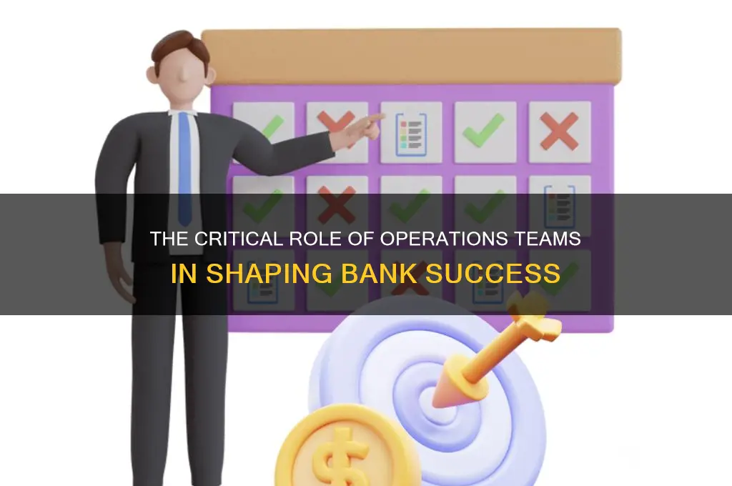 how does operations team affects a bank