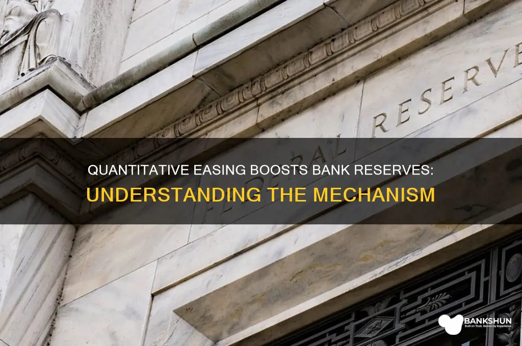how does quantitative easing increase bank reserves