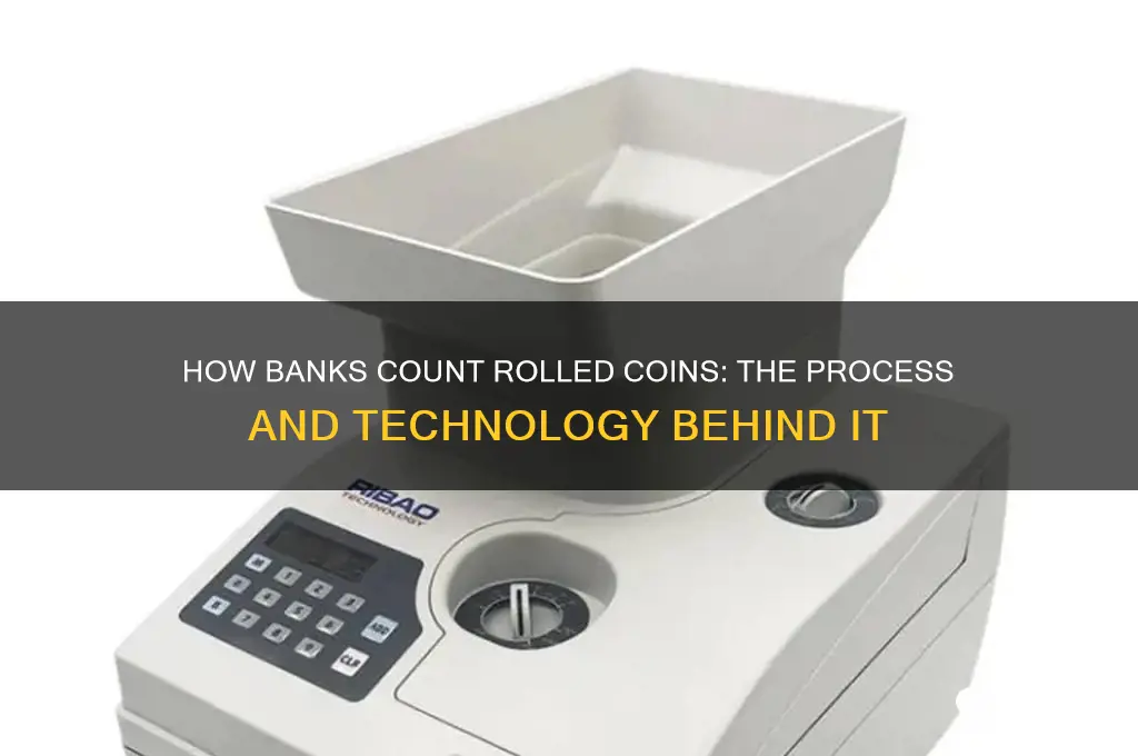 how does the bank count rolled coins