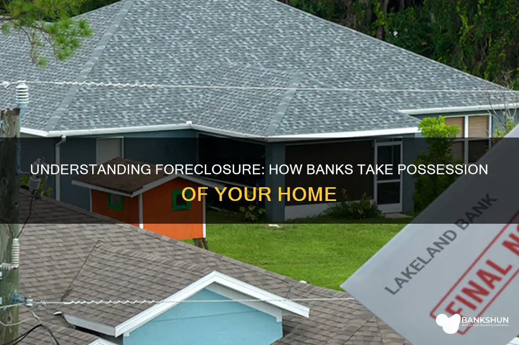 how does the bank take your home