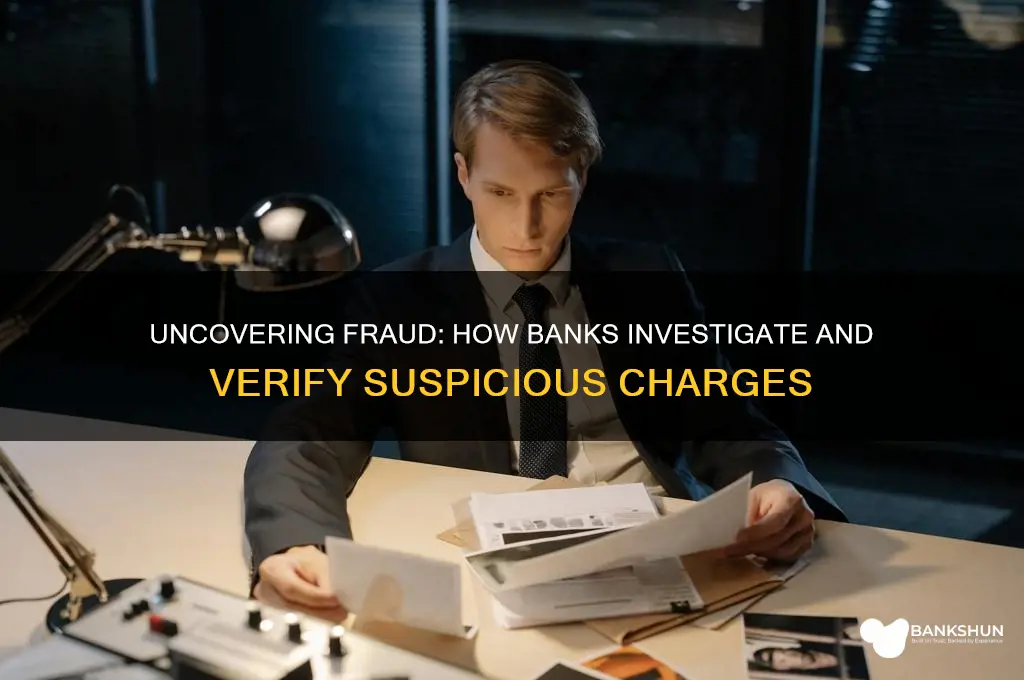 how does the bank verify fraud charges