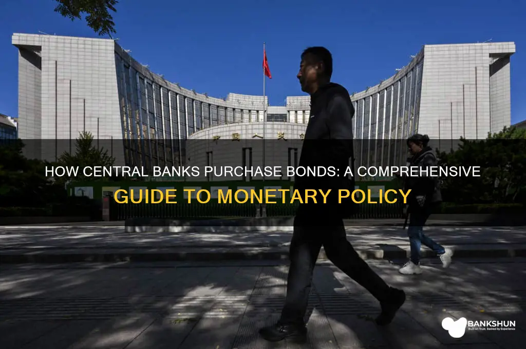 how does the central bank buy bonds