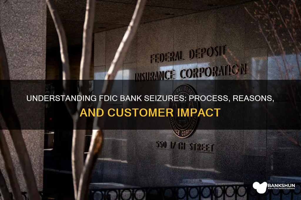 how does the fdic seize a bank