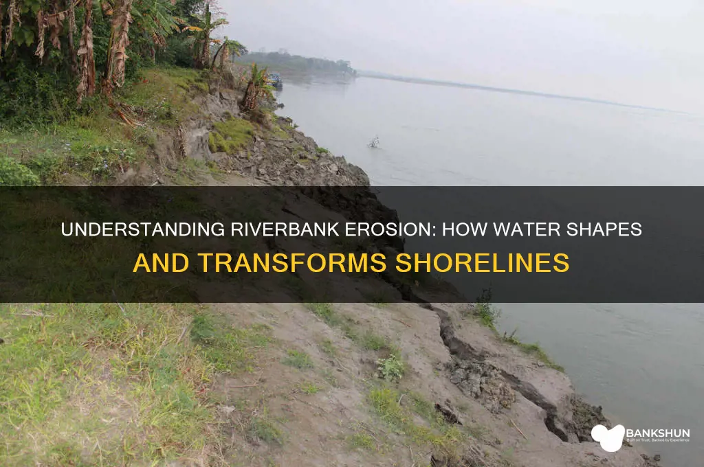 how does water erode a river bank