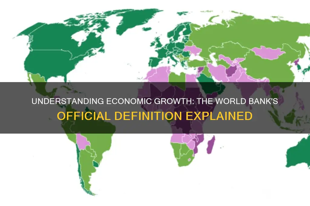 how does world bank define economic growth