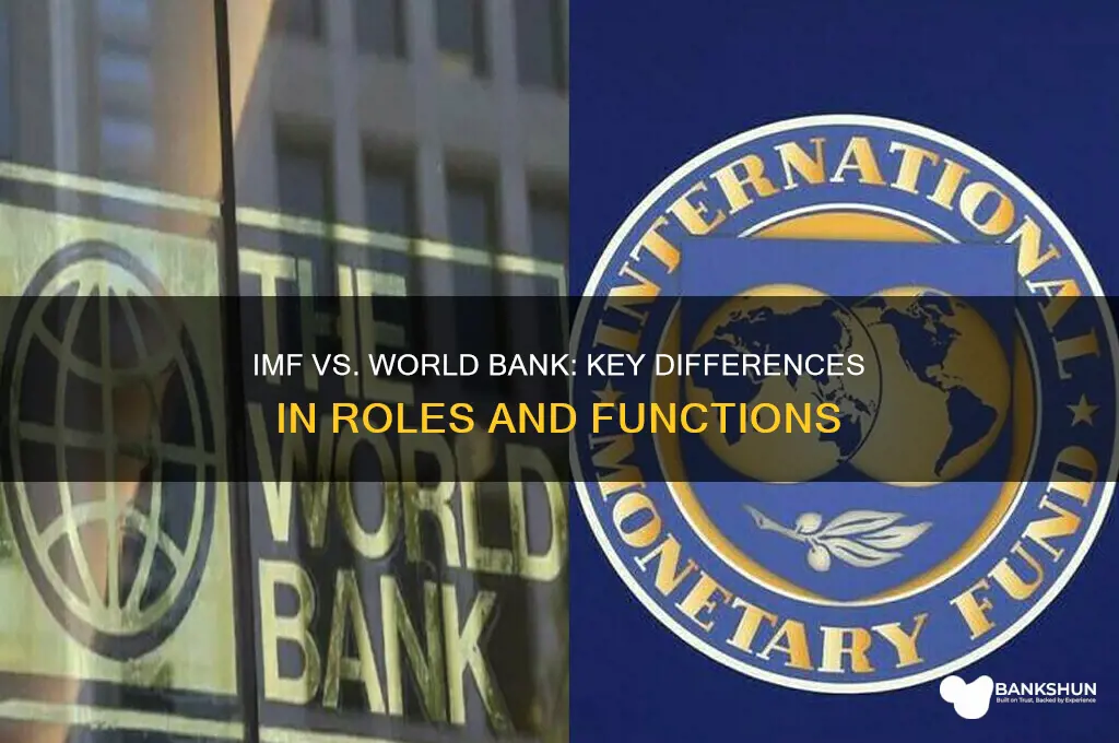 how doi imf and world bank differ