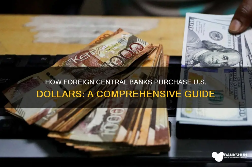 how dollars sold to foreign central bank