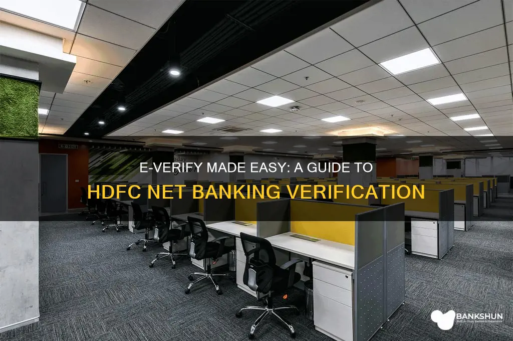 how e verify through hdfc net banking