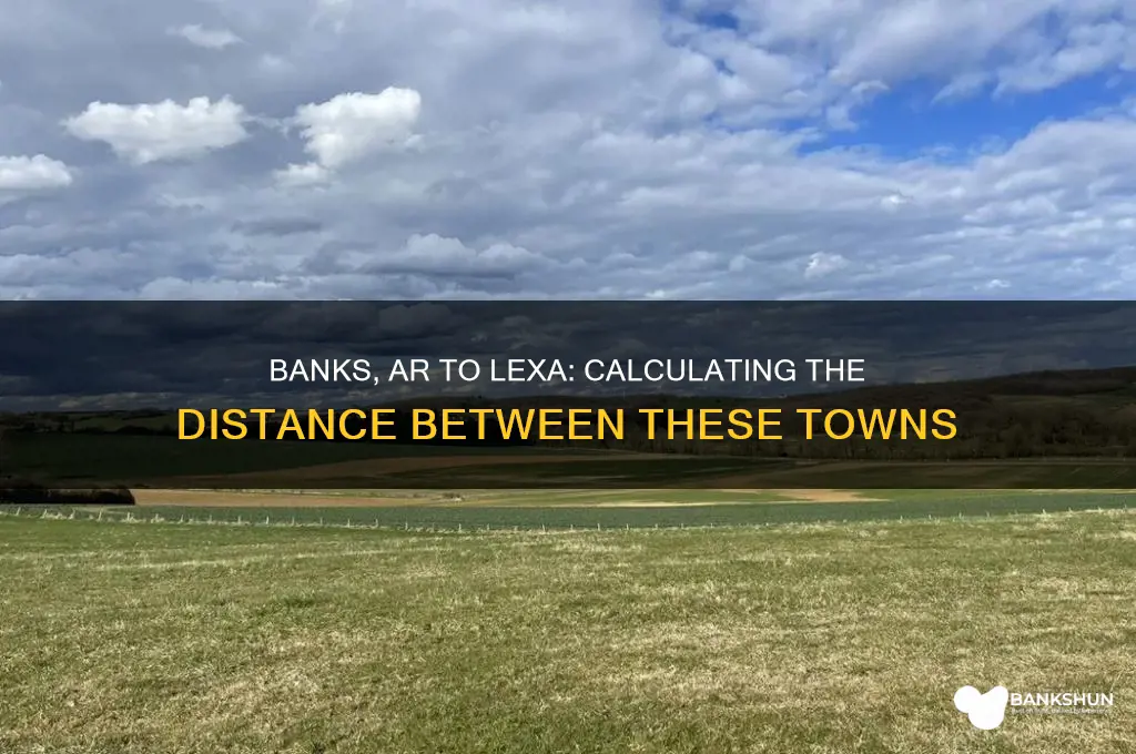 how far is banks ar from lexa