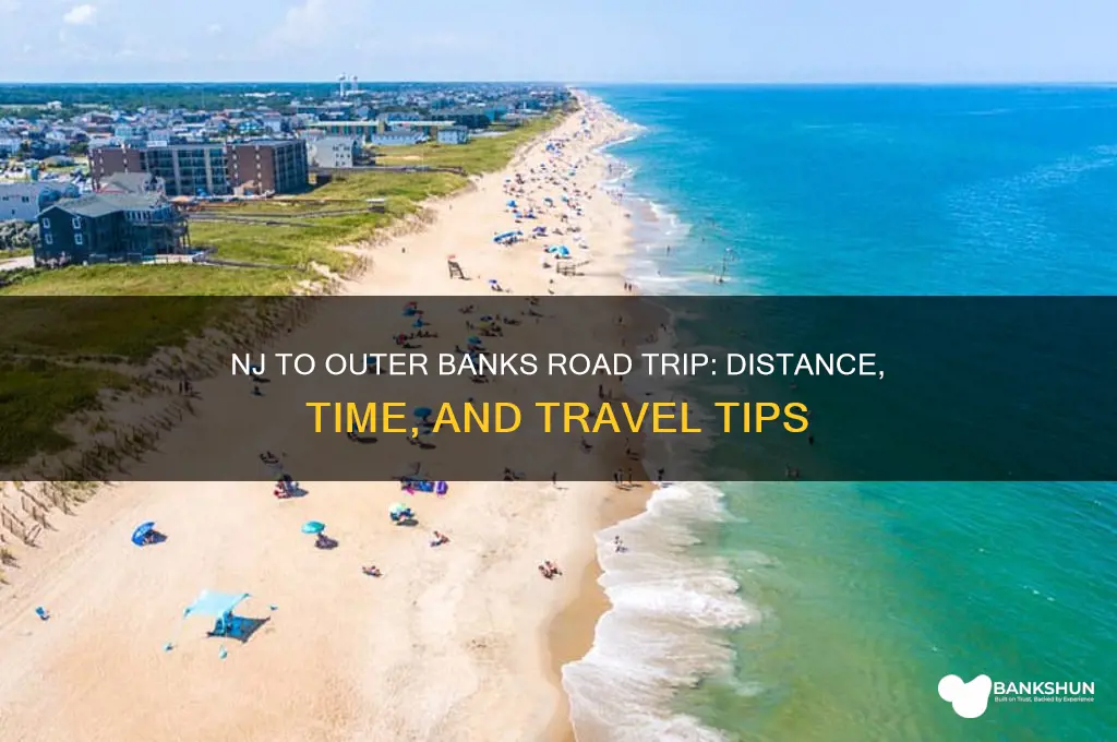 how far to outter banks from nj