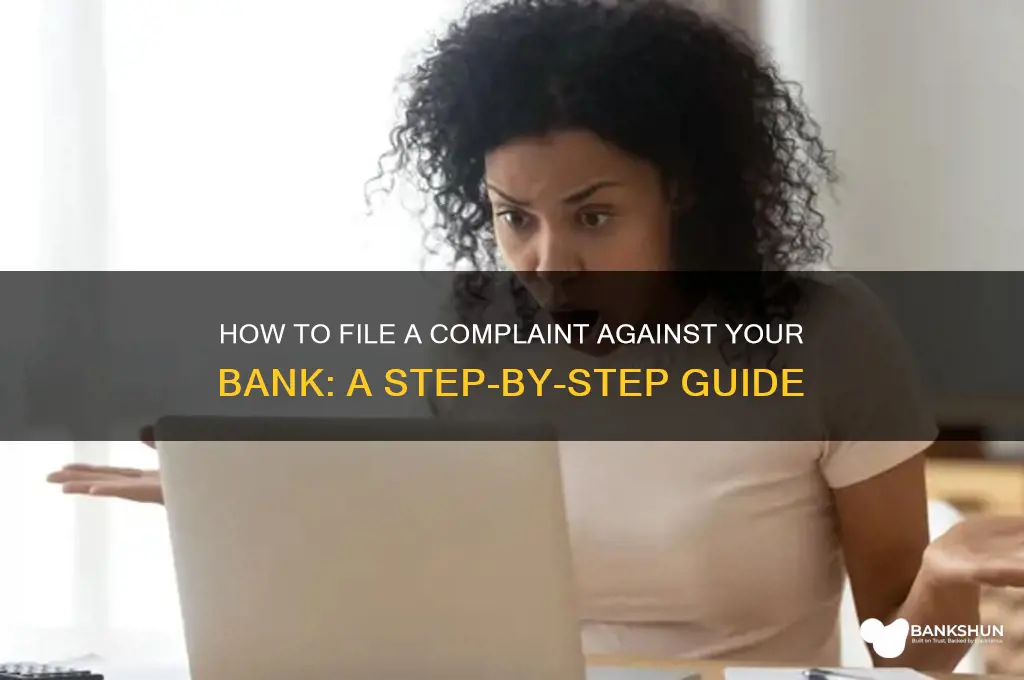 how file a complaint against a bank