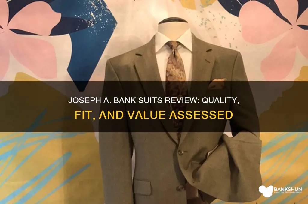 how good are joseph a bank suits
