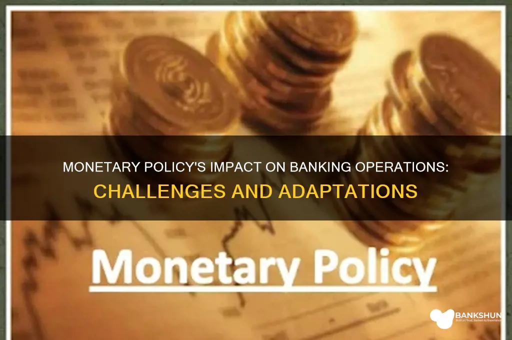how has monetary policy affected banking operation