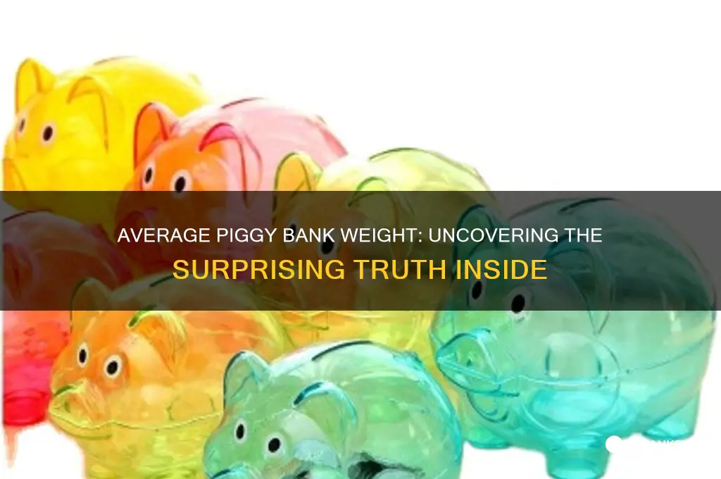 how heavy is a average piggy bank
